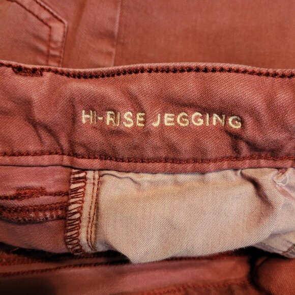 American Eagle Jeans 4R Jegging Next Level Stretch Hi Rise Sunwashed Burgundy - Picture 6 of 12